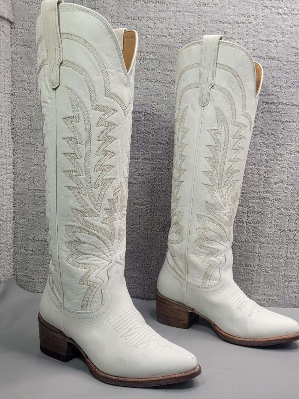 Tecovas The Abby Women's Size US 6B Snow Cowhide Cowgirl Boots. - Picture 6 of 12